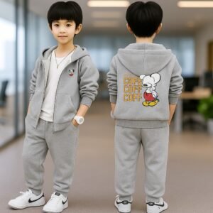 Premium Winter Hoodie And Pant Set For Kids-JS-02